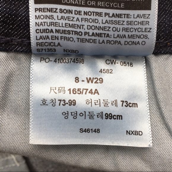 🌸Levi’s Signature Mid Rise Slim Boyfriend Jean Size 8x25” - Picture 6 of 10